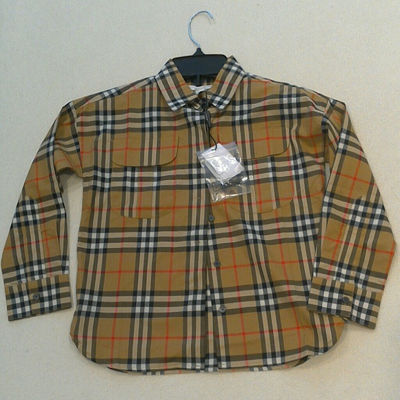 New Burberry Sasha Check Shirt - Picture 2 of 4